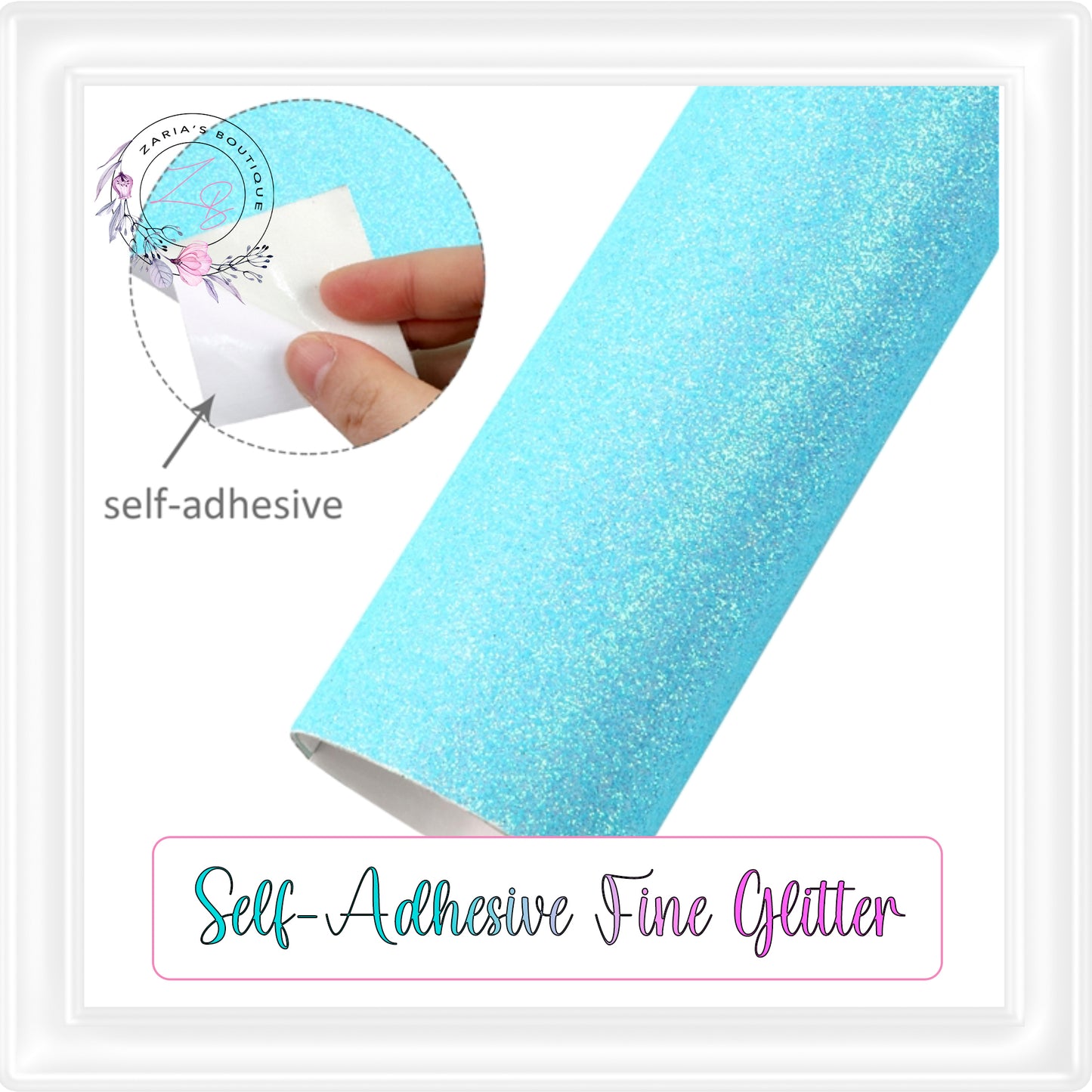 ⋅ Self-Adhesive Backed Fine Glitter ⋅ For Double-Sided Projects ⋅ BLUE ⋅