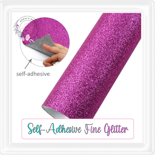 ⋅ Self-Adhesive Backed Fine Glitter ⋅ For Double-Sided Projects ⋅ HOT PINK ⋅