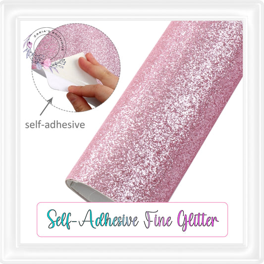 ⋅ Self-Adhesive Backed Fine Glitter ⋅ For Double-Sided Projects ⋅ PINK ⋅