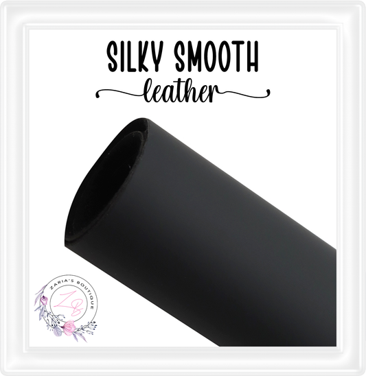 ⋅ Black ⋅ Silky Smooth Premium Vegan Faux Leather ⋅ 0.90mm ⋅