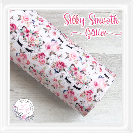⋅ Unicorns & Roses  ⋅  Silky Smooth Glitter Faux Leather ⋅