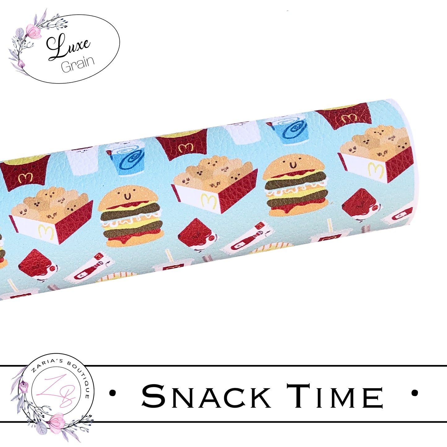 SALE ⋅ Snack Time ⋅ Luxe Grain Vegan Faux Leather