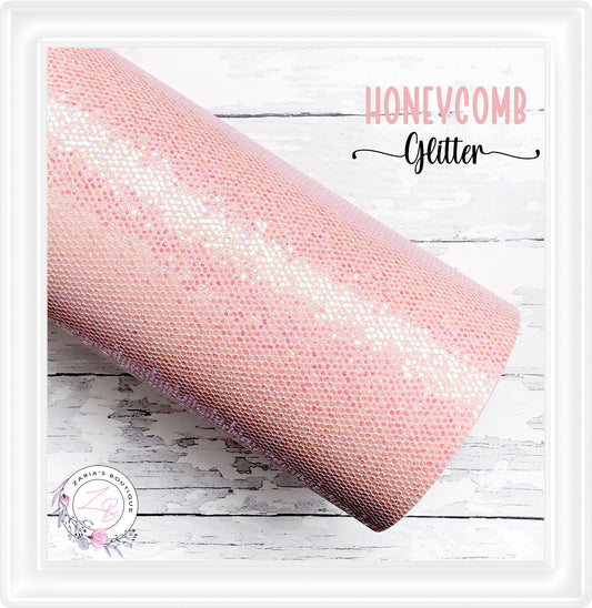 ⋅ Honeycomb Textured Glitter ⋅  Blush Sparkle ⋅
