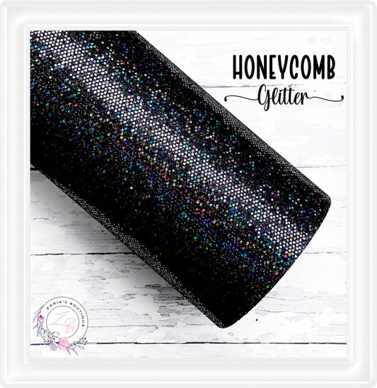 ⋅ Honeycomb Textured Glitter ⋅  Midnight Sparkle ⋅
