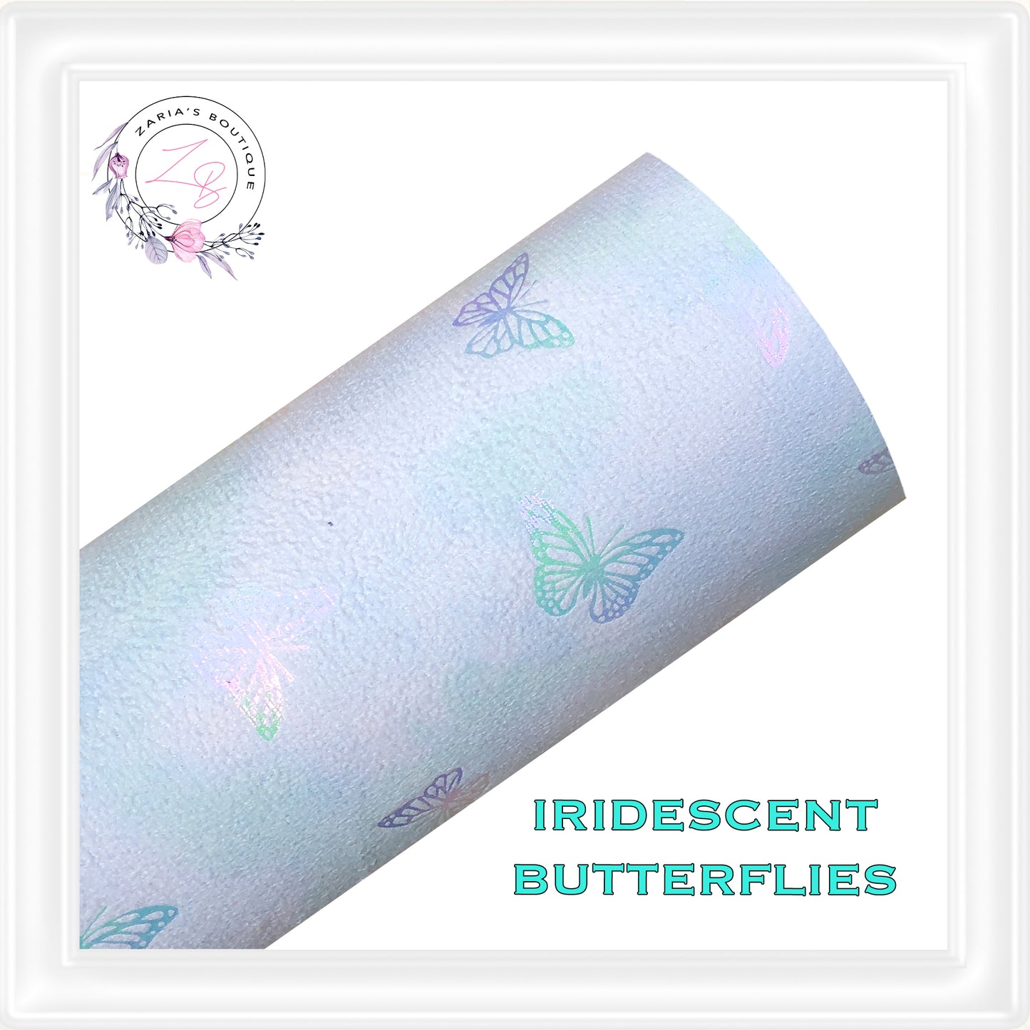 ⋅ IRIDESCENT BUTTERFLIES ⋅ Stamped Tie Dyed Velour Craft Sheets ⋅