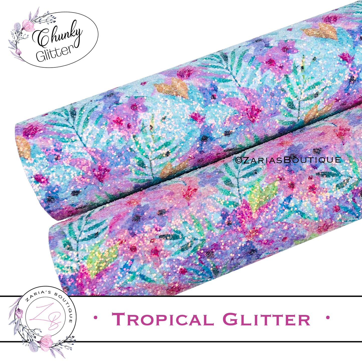 ⋅ Tropical Glitter ⋅ Pastel Chunky Glitter ⋅