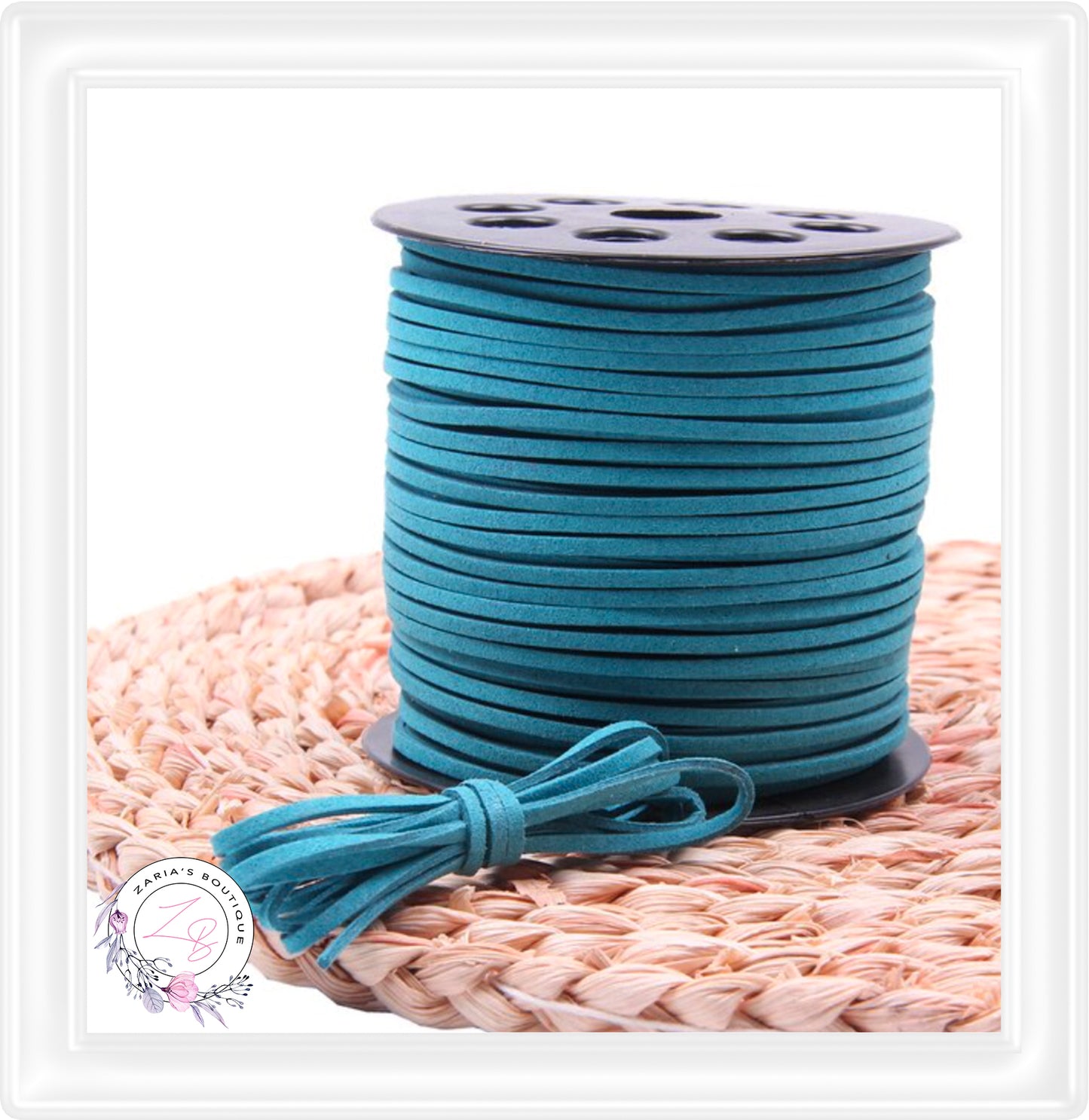 ⋅ Faux Suede Cord ⋅ 2.7mm ⋅ Turquoise ⋅ 5 Metres ⋅