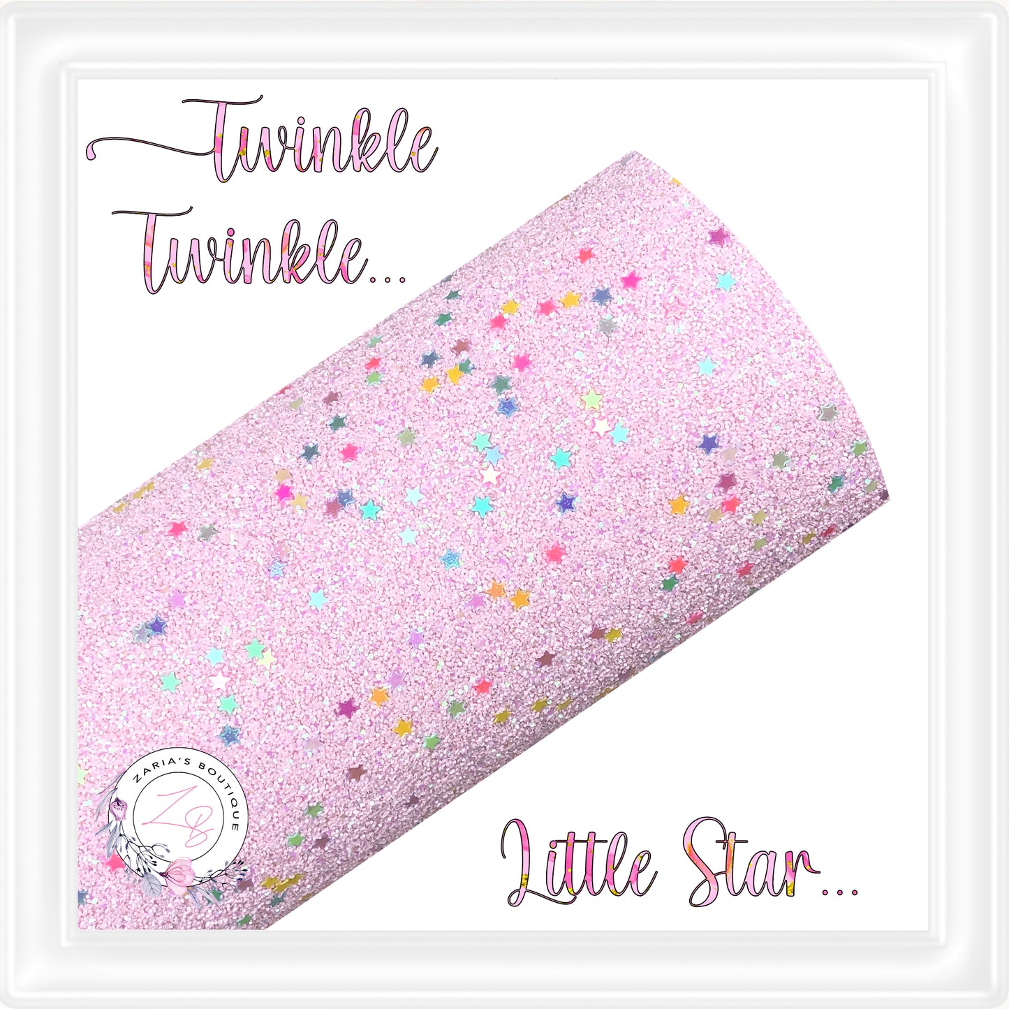 • Twinkle Twinkle • Sequin Sprinkle Chunky Glitter • Marshmallow Pink •