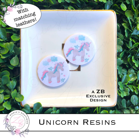 ⋅ Pretty Unicorns ⋅ Embellishment ⋅ Flatback Resin ⋅ 2 Pieces ⋅