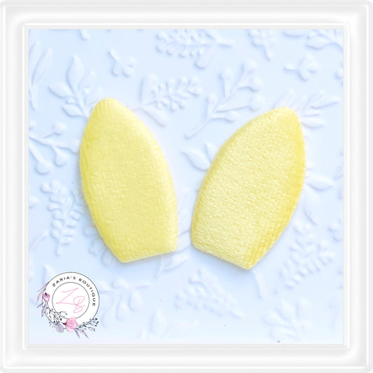 Soft Padded Ears ~  Yellow ~ Easter Embellishment x 2 pieces