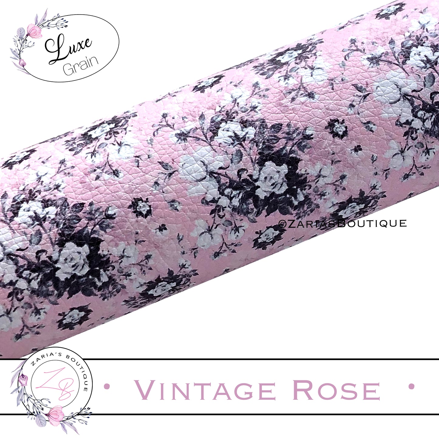 ⋅ Vintage Rose ⋅ Luxe Grain Vegan Faux Leather