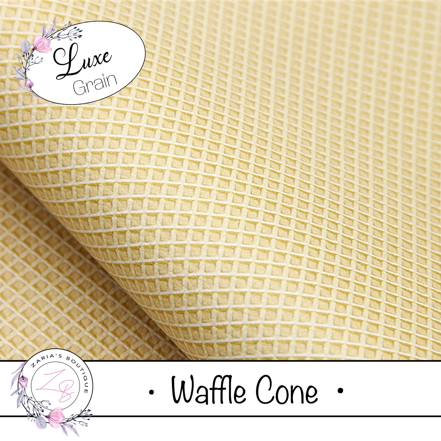 ⋅ Waffle Ice Cream Cone ⋅ Luxe Grain Vegan Leather ⋅