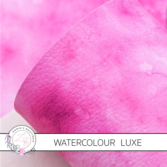 Watercolour Pinks • Vegan Faux Leather • 1mm
