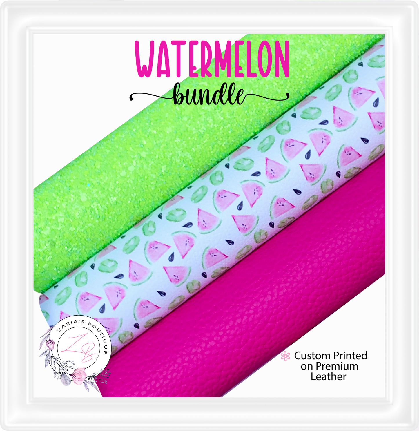 ⋅ Watermelon Tie Dye Stretchy Nylon Headbands ⋅ Pack of 5