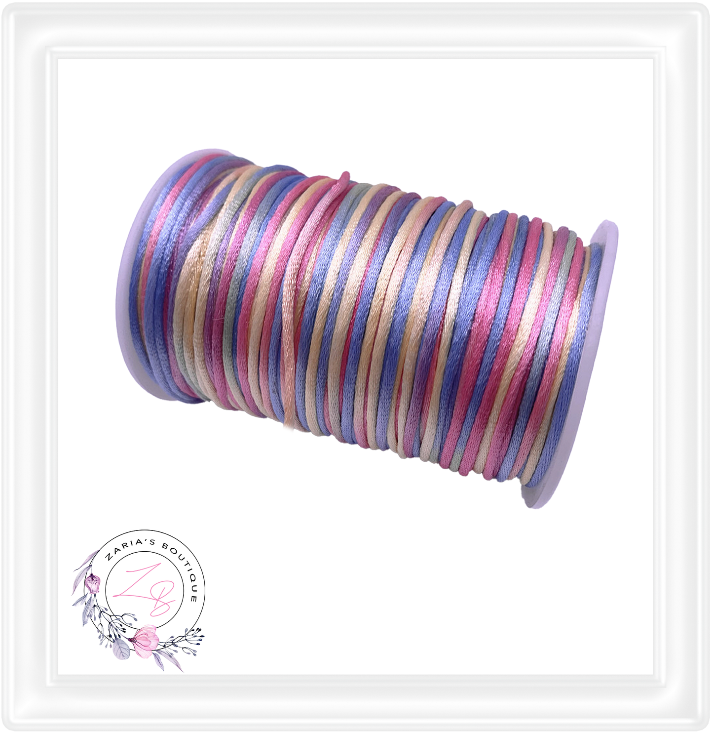 ⋅ Silky Satin Cord ⋅ Ombre Brights ⋅ 2.0mm ⋅ 5 yards ⋅