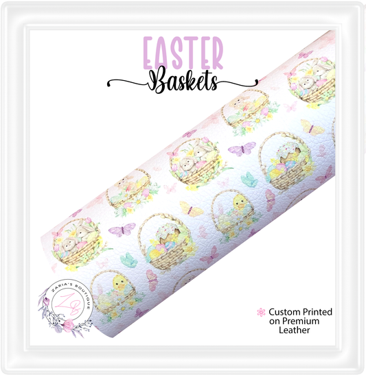 ⋅ Easter Baskets ⋅ Premium Custom Vegan Faux Leather