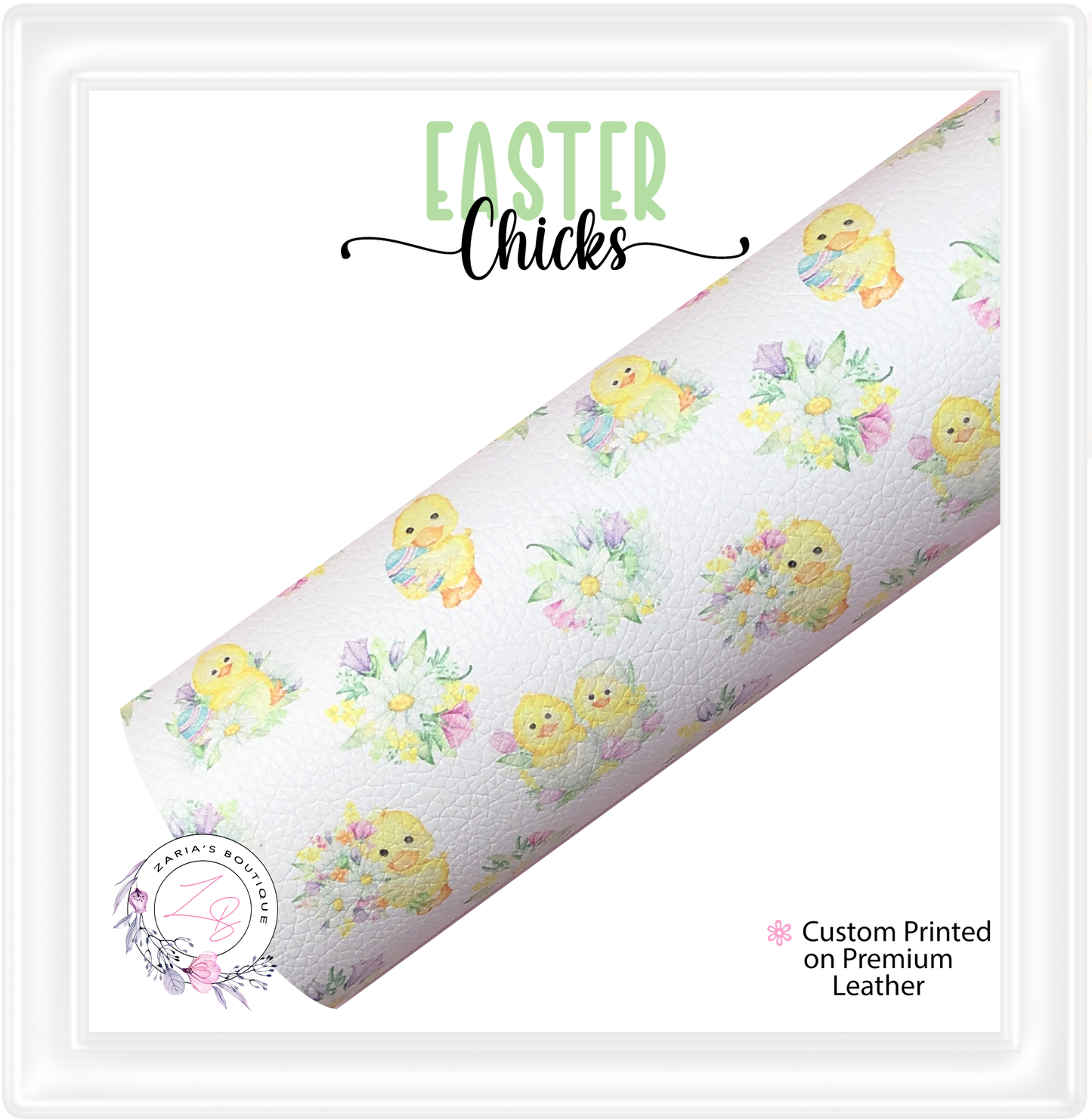 ⋅ Easter Chicks ⋅ Premium Custom Vegan Faux Leather