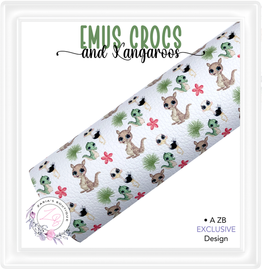 ⋅ Emus Crocs & Kangaroos ⋅ Premium Exclusive Vegan Faux Leathers