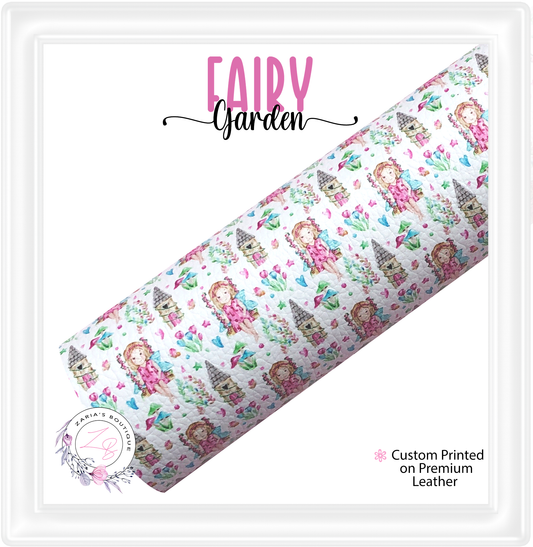 ⋅ Fairy Garden ⋅ Custom Vegan Faux Leather ⋅ Sheets Or Rolls!