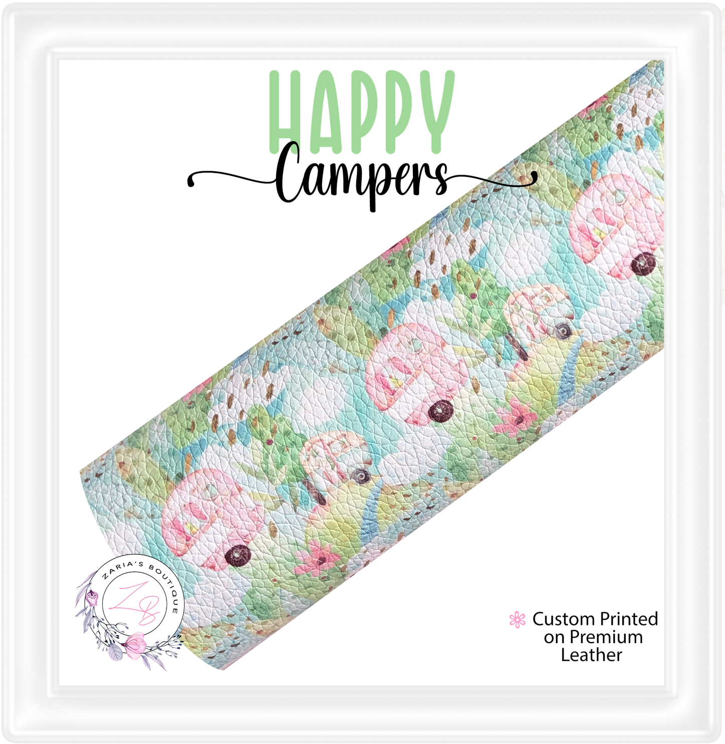⋅ Happy Campers ⋅ Glamping Caravans ⋅ Premium Custom Vegan Faux Leather
