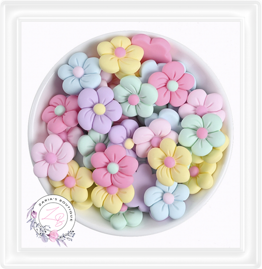 ⋅ Easter Flowers ⋅ Flatback Resin Bow Embellishments ⋅ 5 pieces
