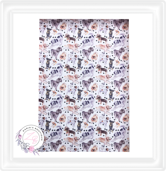 ⋅ Playful Pups ⋅ Custom Premium Vegan Faux Leather ⋅
