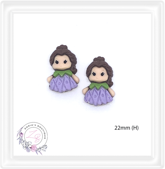 ⋅ Little Maids ⋅ Flatback Resin Bow Embellishments ⋅ 2 pieces