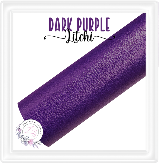 ⋅ Dark Purple ⋅ Litchi ⋅ Vegan Faux Leather