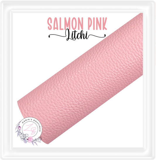 ⋅ Light Salmon Pink ⋅ Litchi ⋅ Vegan Faux Leather